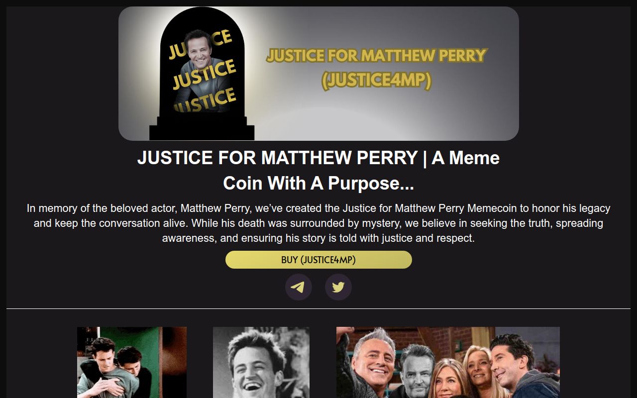 JUSTICE FOR MATTHEW PERRY (JUSTICE4MP)